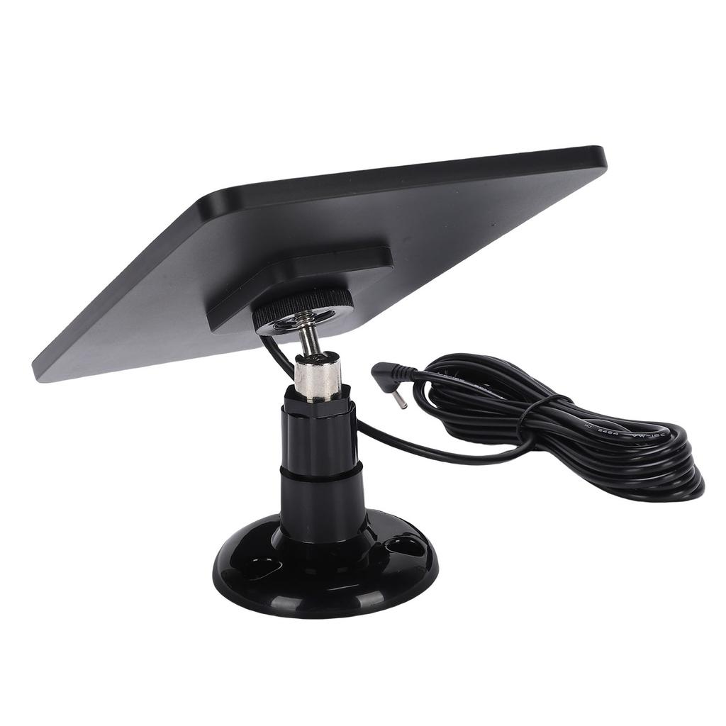 Security Camera Solar Panel Energy Saving High Effciency 4W Solar Panel Charger with Bracket for Outdoor Black