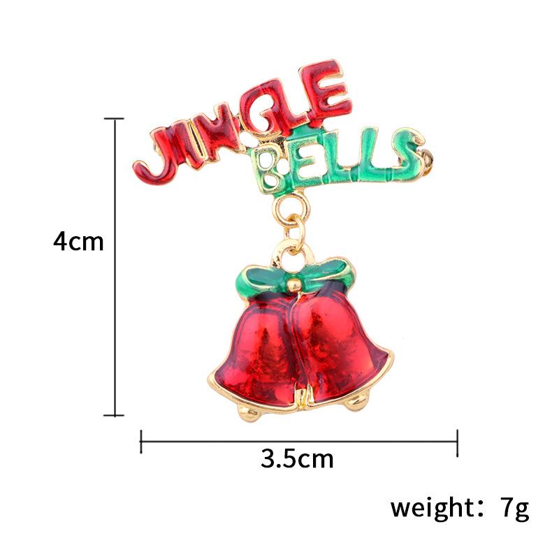 Christmas Brooches Set Tree Santa Snowman Sleigh Bell Boots Pin for Xmas Sweater Decoration Body Accessories