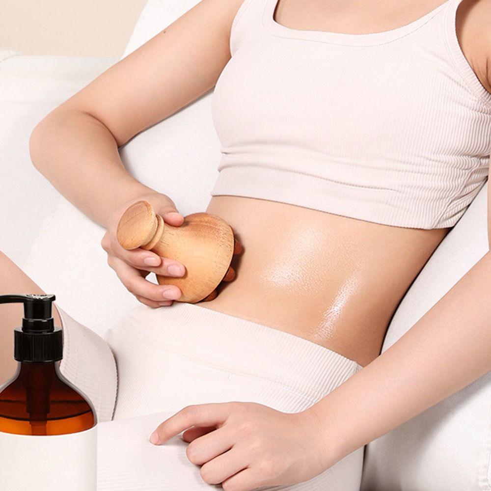 12 бусин деревянный гриб массажер устраняет локальный жир акупунктурные меридианы щетка талия