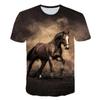 Animal Horse 3D Print Kids Short Sleeve T Shirt Fashion Casual Cartoon T-Shirt Harajuku Boys Girls Children's Clothing Tees Tops
