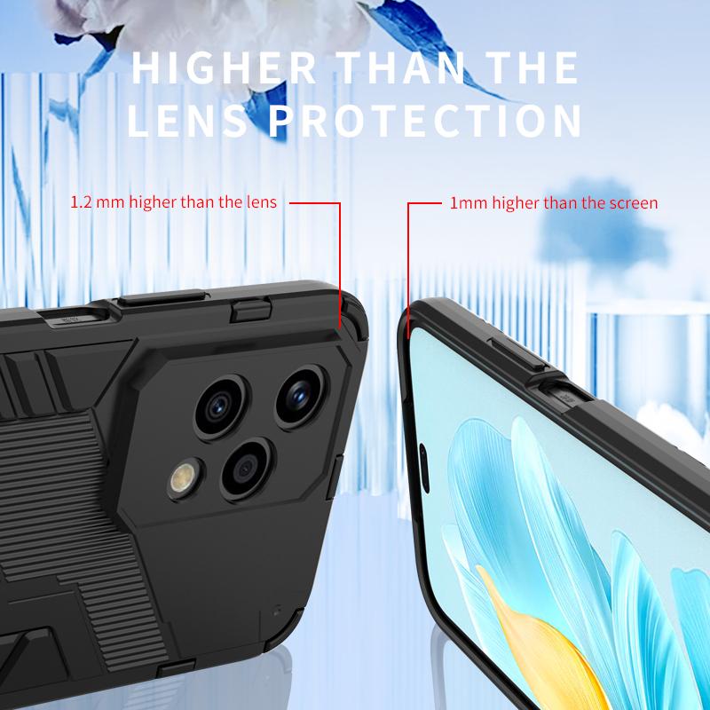 Для Honor 200 Lite 5G чехол противоударный бронированный чехол для телефона для Xonor Honer Honar 200Lite Honor200lite автомобильный магнитный держатель задняя крышка