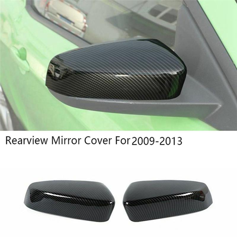 Rearview Mirror Cover Door Side Wing Mirror Cap For Ford Mustang 2009-2013-A87Q