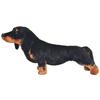 VidaXL Plush Toy Dachshund Breed Dog Black XXL 91333