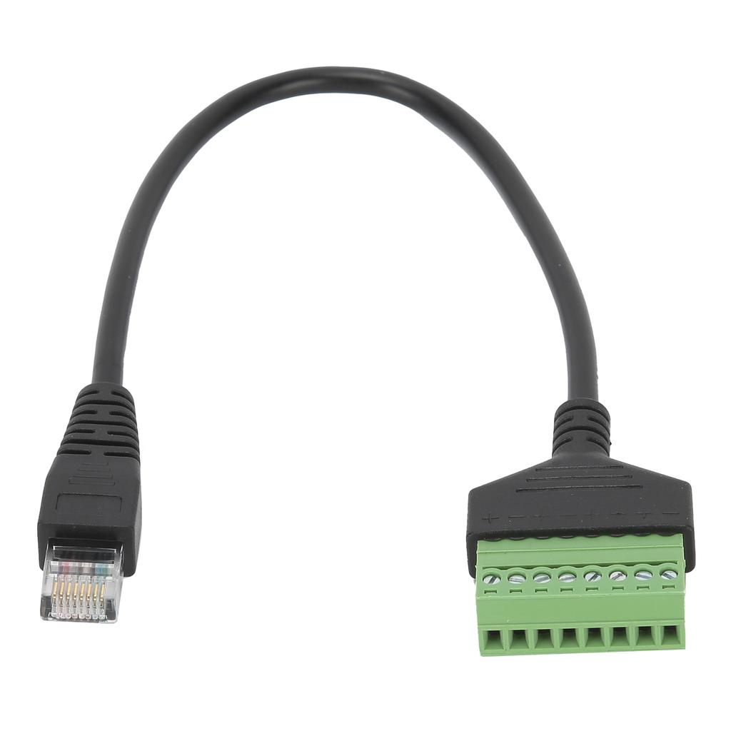 ПВХ RJ45 штекер к зеленому терминалу без сварки короткий кабельный адаптер аксессуар