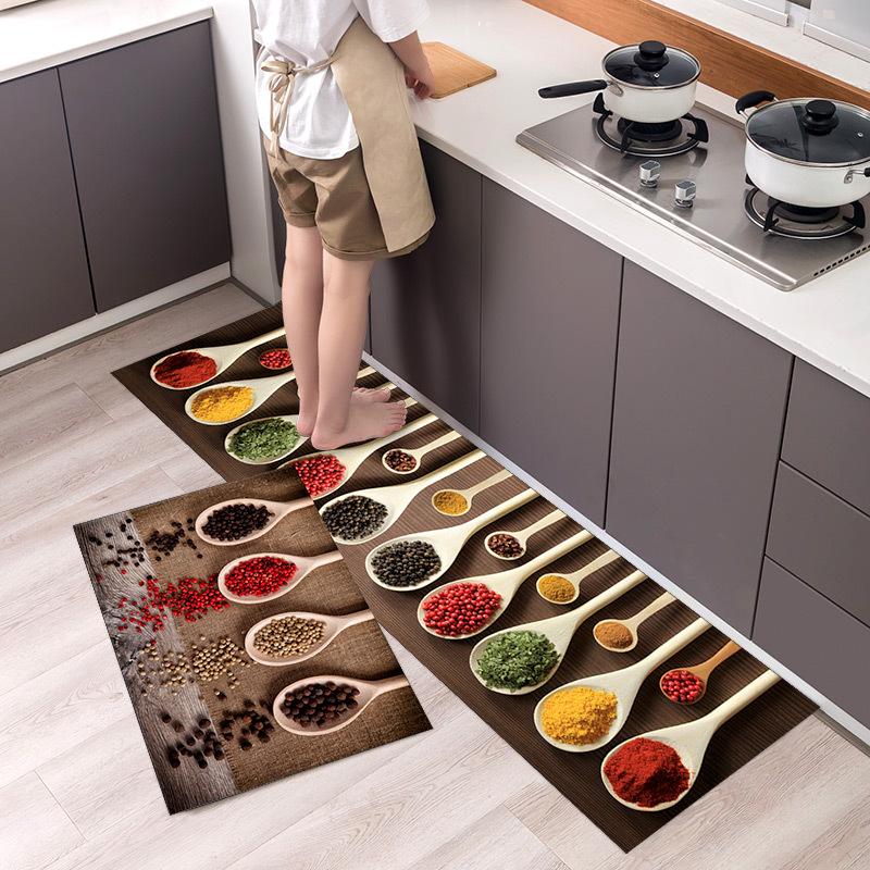 Современный сельский стиль коврик для пола кухонный ковер для ванной комнаты прихожая для ванной комнаты грязеотталкивающий коврик для пола
