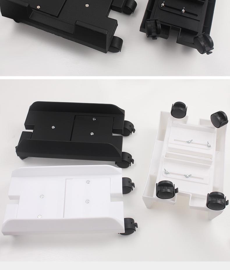 Подставка для настольного компьютера из АБС-пластика на колесах с подвижным шкивом