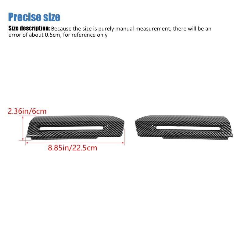 ABS Interior Door Handle Decoration Cover Sticker Fit Ford Mustang 2015 Up Interior Accessories