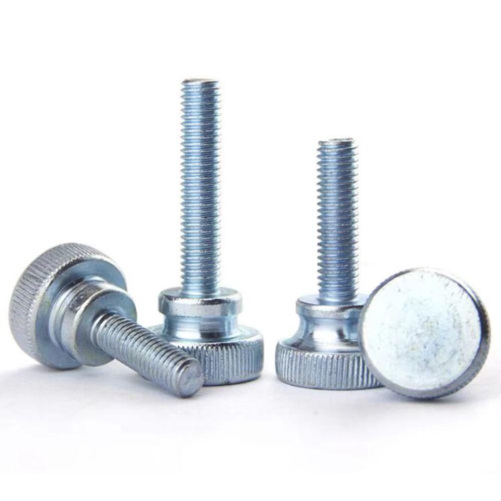 45pcs Large Head Thumb Screws Durable Round Head Screws GB834 Knurled Screws Construction