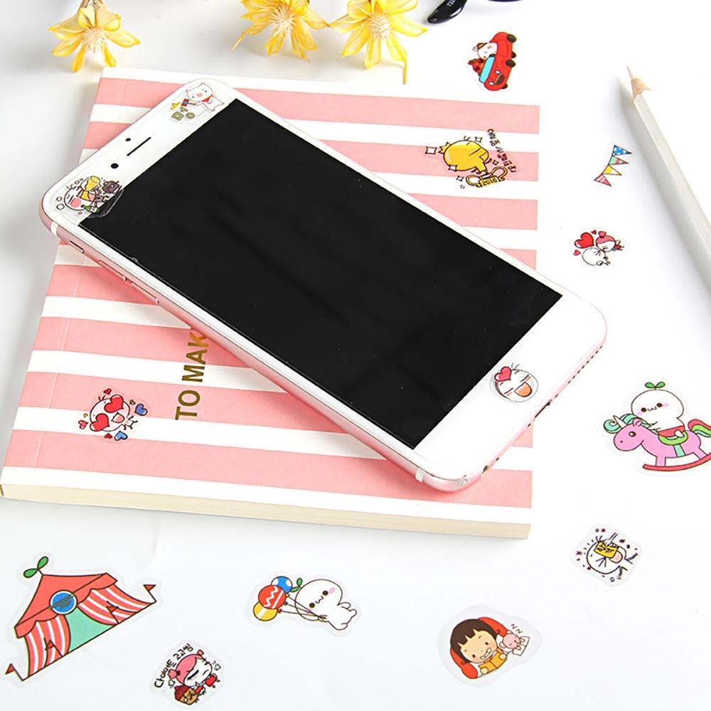 6 листов мультфильм творческие наклейки DIY скрапбук дневник телефон декоративные наклейки канцелярские принадлежности