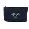 Used 9212 Truth Flat Pouch Neoban PM 7931 Nylon White Logo Blue Marine Unisex from Japan AUTHENTIC