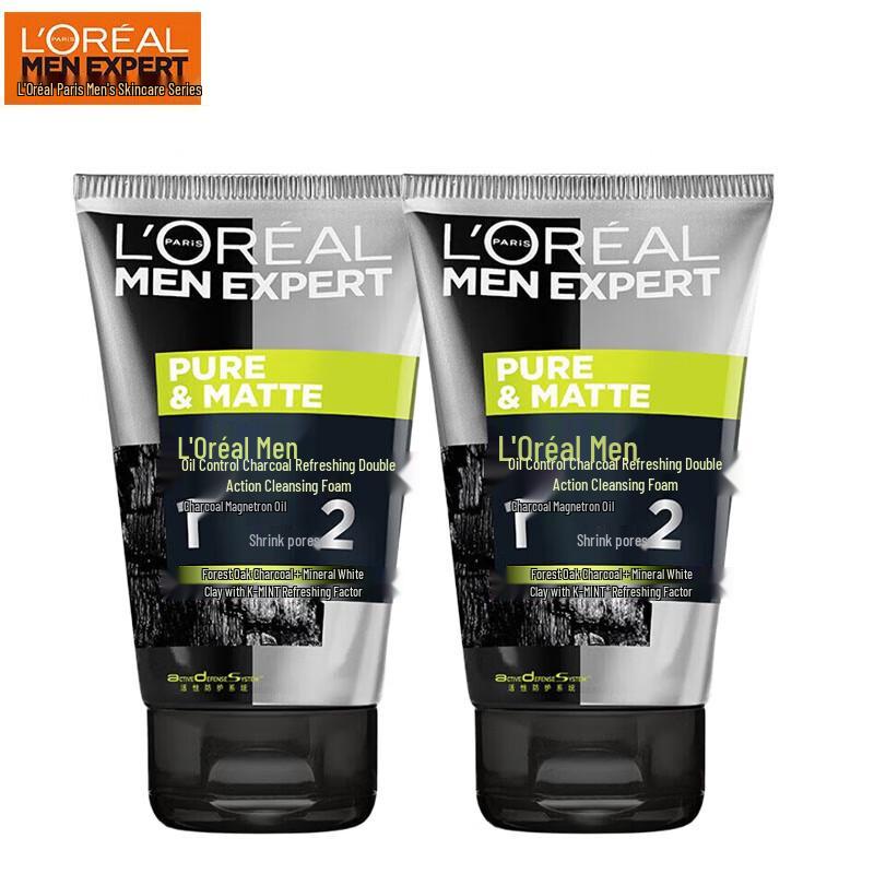 L'Oréal Men Expert Oil Control Dual-Effect Charcoal Cleanser