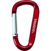 TRUSCO Carabiners, 6mm X 60mm, D-Type, Red, 100 Pieces (Case Sold)