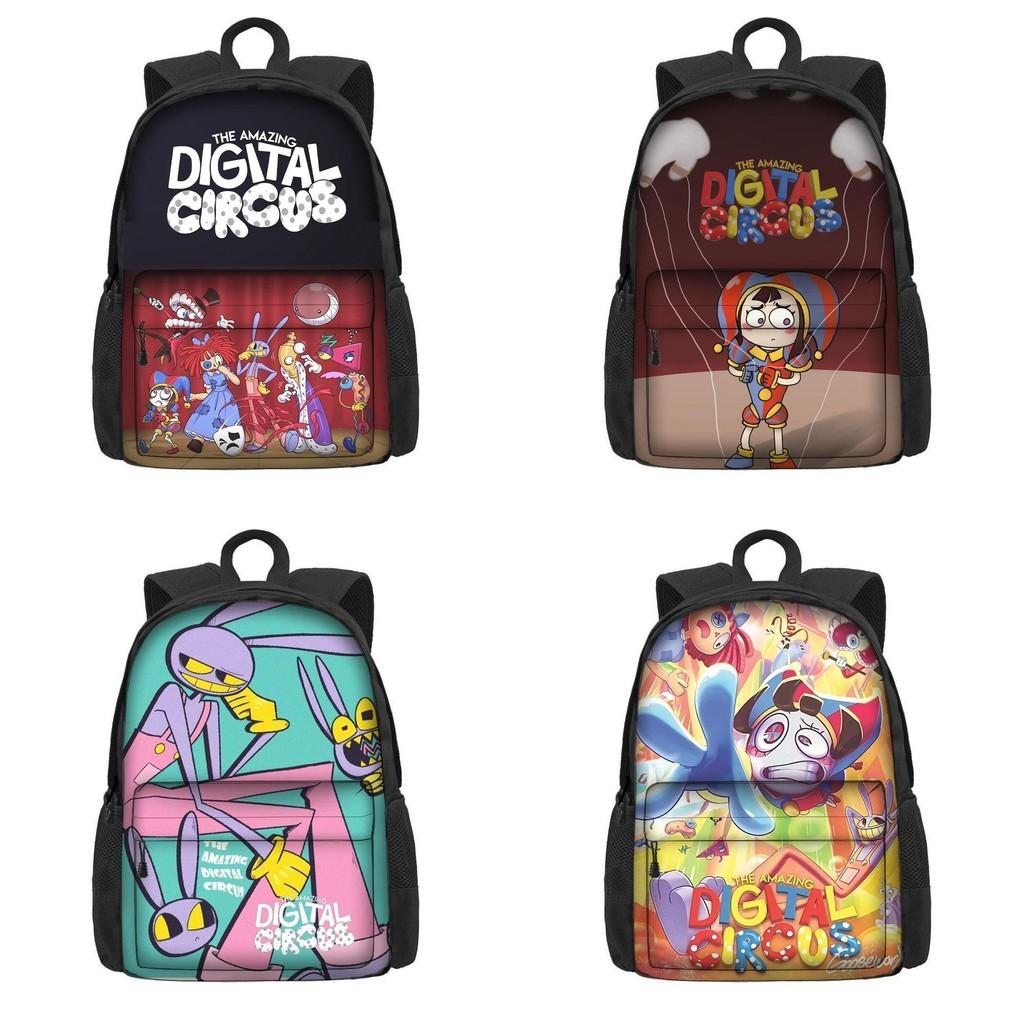 The Amazing Digital Circus School Bag For Boys And Girls Breathable And Durable 3rd-4th Grade Trendy And Cool Style Polyester Material