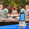 Цифровой беспроводной термометр для мяса, BBQ, духовки, пищевой щуп, кухонный инструмент (Серебряный)