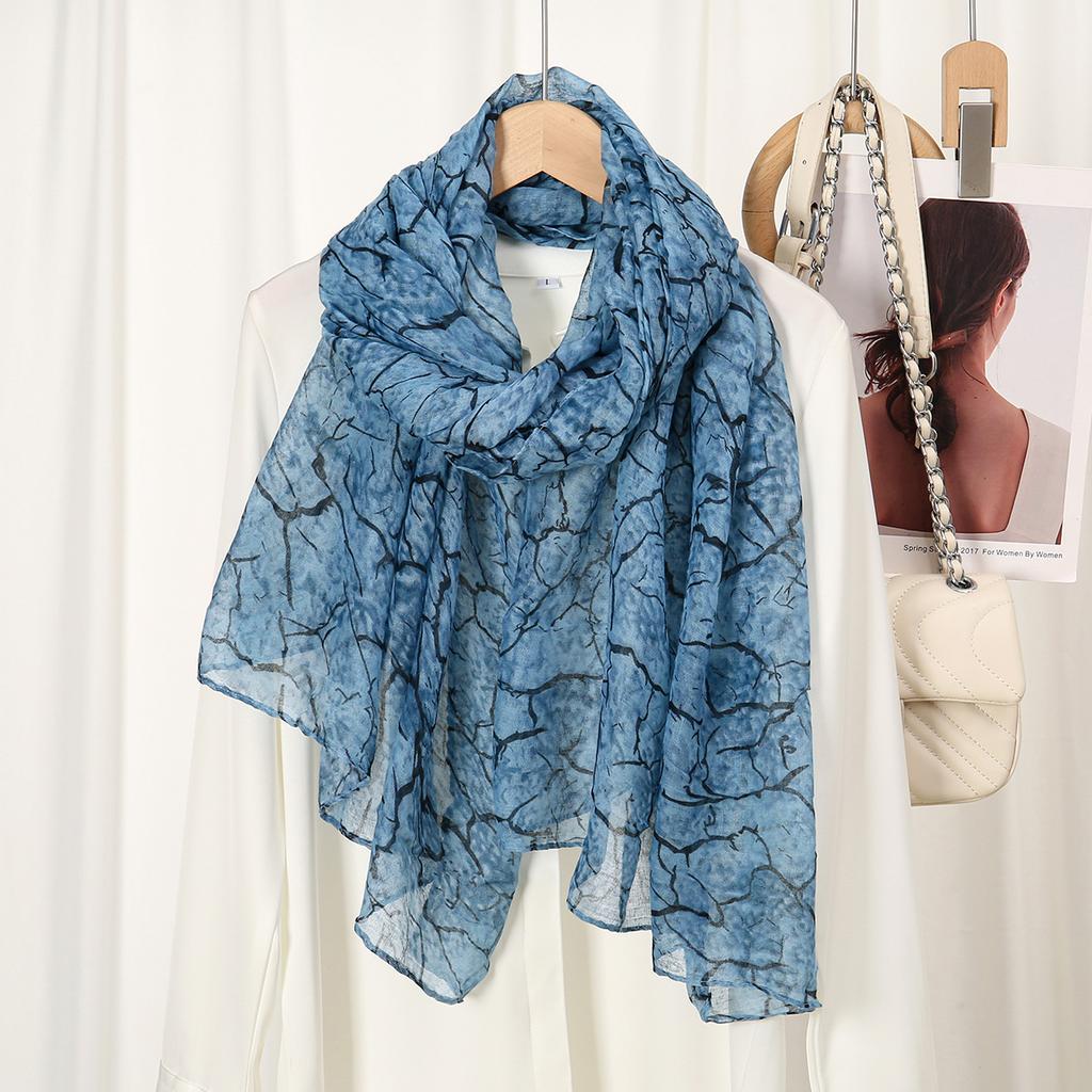 Мусульманские хиджабы для женщин шарф тонкие принтованные шали Femme Musulman мягкая вискоза вискоза головной платок исламский тюрбан хлопковая повязка на голову