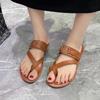 Модная женская обувь 2024 года, горячая распродажа, набор женских тапочек с пальцами, модные пляжные тапочки больших размеров, женские новые однотонные тапочки на плоской подошве Zapatos