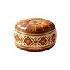 Unstuffed Round Footstool Cover Boho Style Storage Ottoman Clothes Storage Bag  Living Room