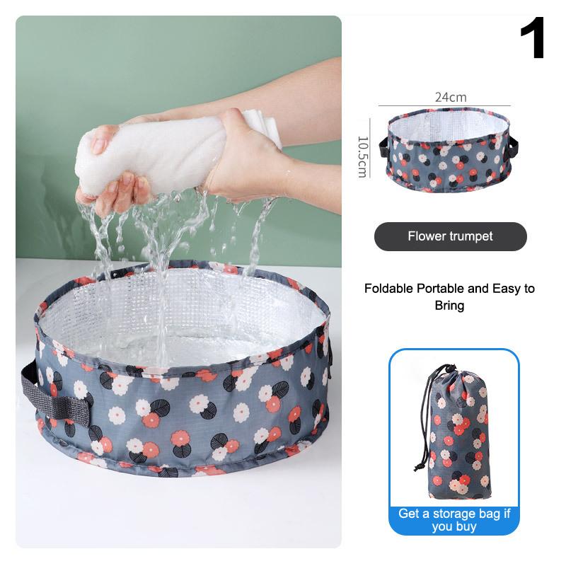 Складная ванна для ног, портативная сумка для ванны, умывальник, ведро для воды, большая вместимость, ванна для ног, спа-массаж, стиральная ванна для путешествий на открытом воздухе