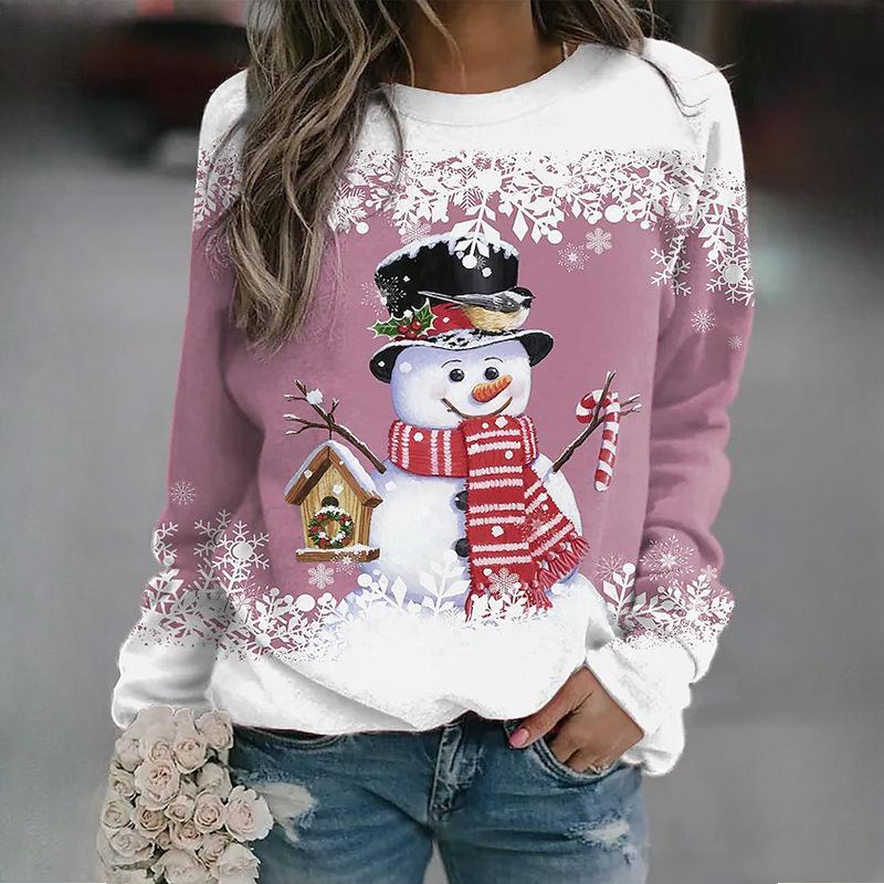 Women's Fashion Casual Long Sleeve O-Neck T-Shirt and Top