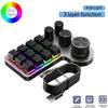 12 клавиш, 4 ручки, RGB-программирование макросов, пользовательская клавиатура, проводная USB/Bluetooth-совместимая механическая игровая клавиатура с возможностью горячей замены