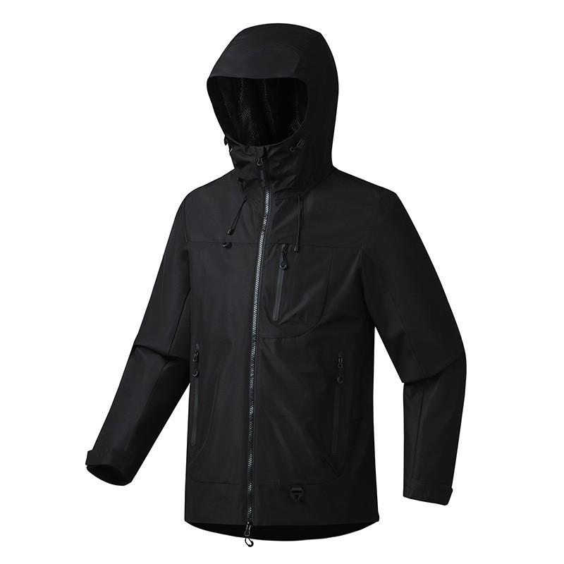 Men Women Waterproof Windproof Breathable Hiking Jacket With Hood Lightweight Outdoor Raincoat Trekking Camping Cycling