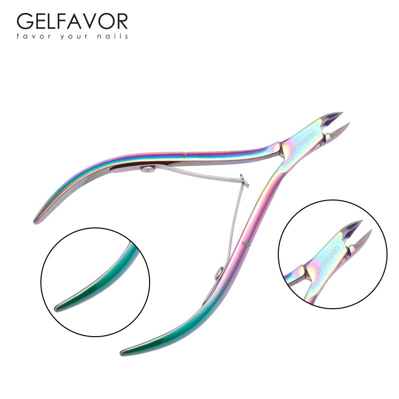 Gelfavor 1 шт., кусачки для кутикулы, маникюрные ножницы, кусачки для кутикулы, триммер для удаления омертвевшей кожи, педикюр, высококачественные инструменты из специальной стали