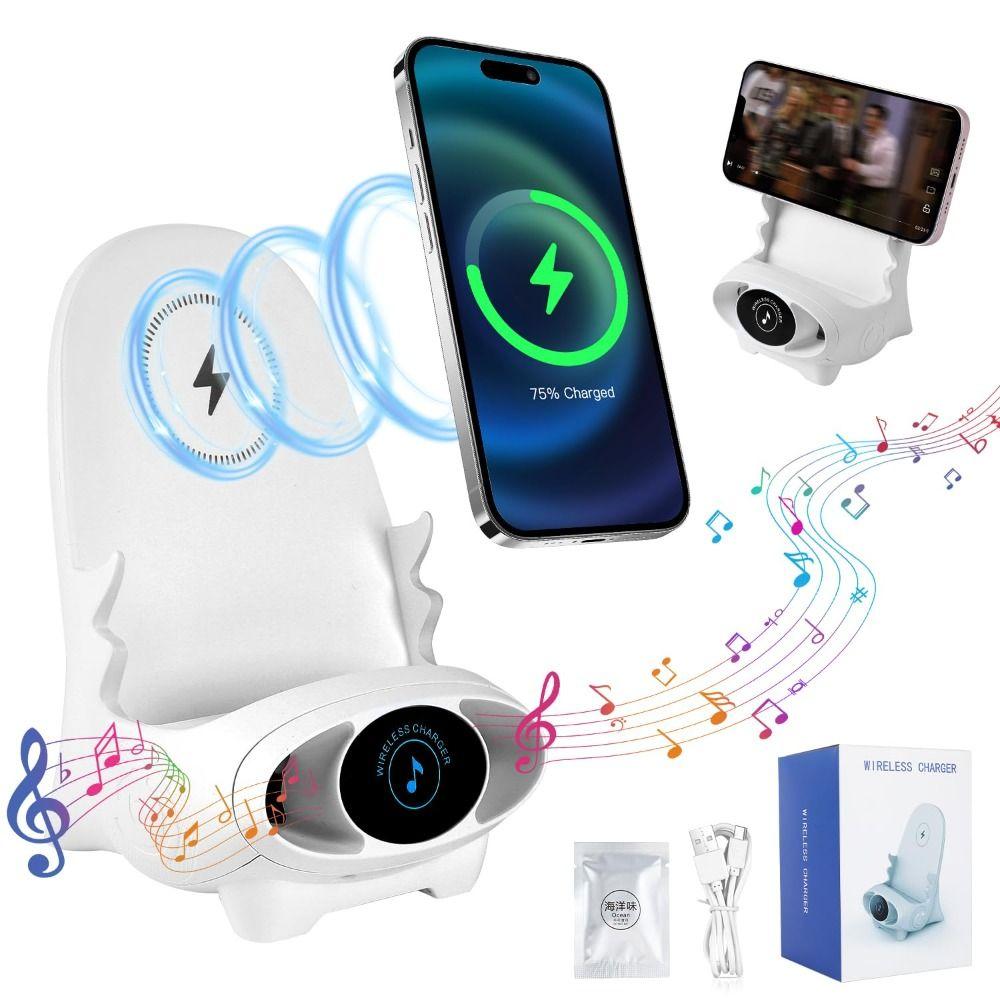 with Speaker Function Phone Holder Stand 3 in 1 Desktop Cellphone Stand