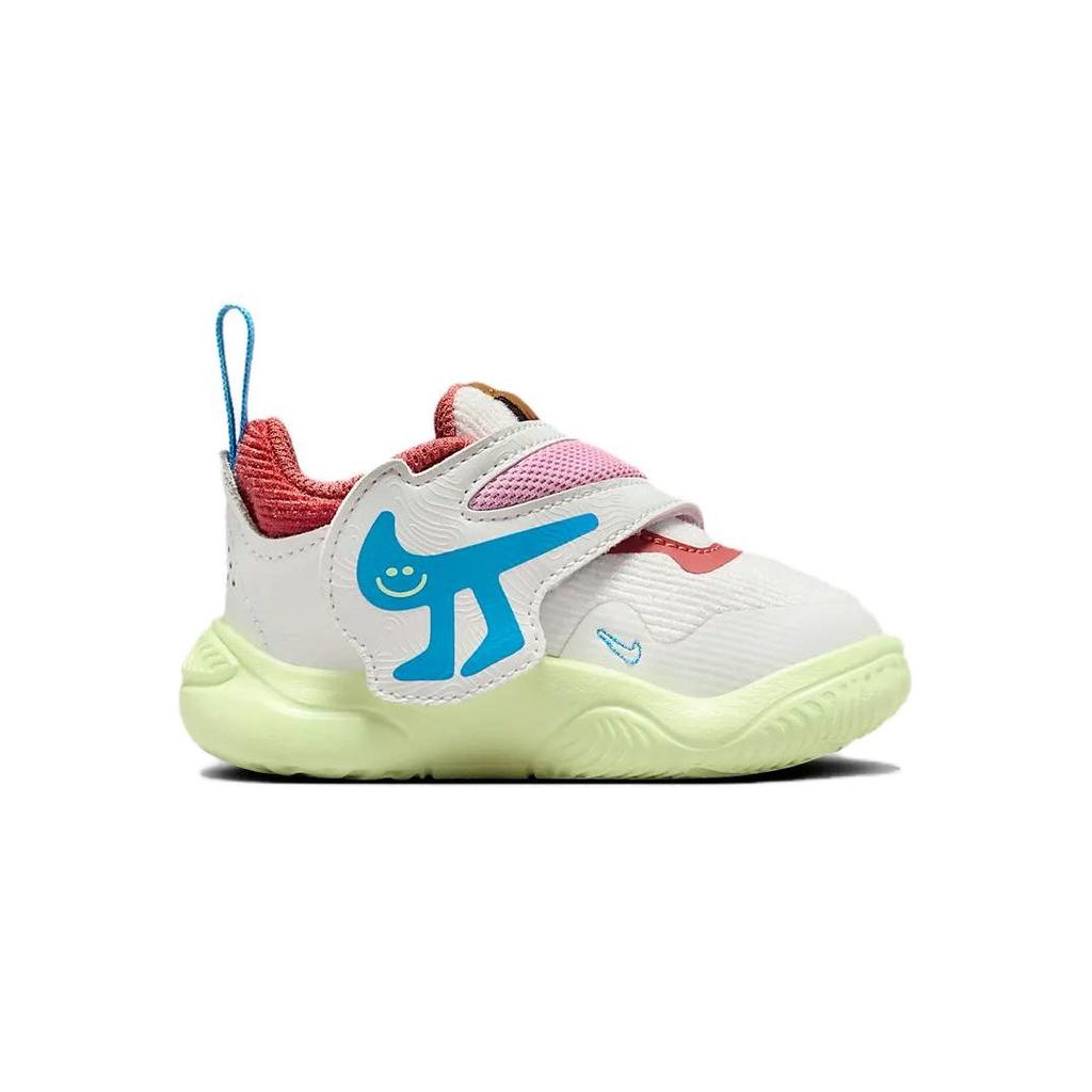 Nike Кроссовки Team Hustle D11 TD Summit White Barely Volt Baby Coconut-Milk Light-Photo-Blue FJ1394-100