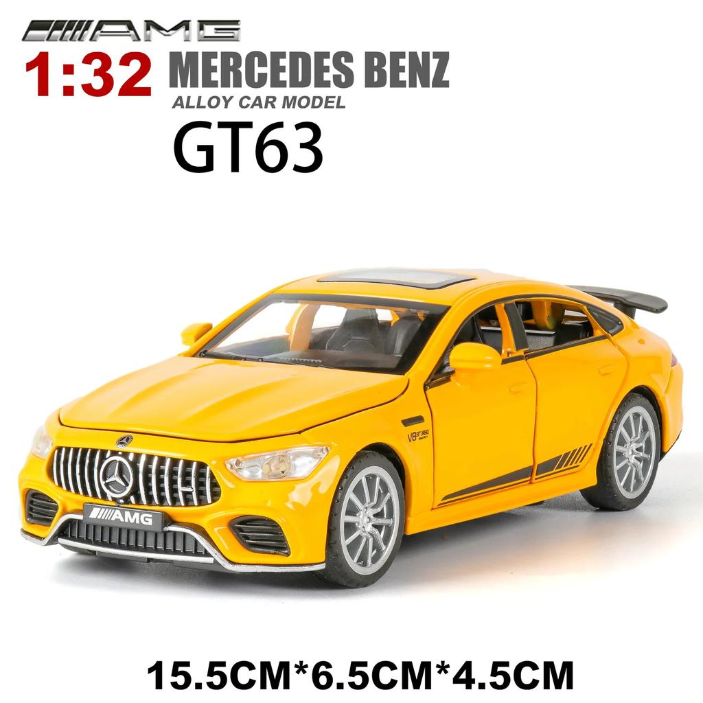 1:32 Mercedes-Benz AMG GT63 Спортивный Автомобиль Литой Металлический Модель Автомобиля Высокая Симуляция Миниатюрная Модель Звук Свет Игрушки Подарок A81