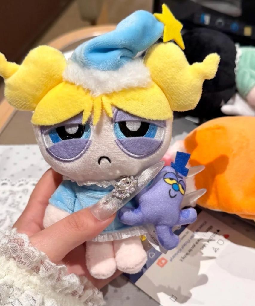 Hugkis Суперкрошки Пузырек Плюшевый Подвеска Милый Брелок Шарм для Сумки Мягкое Набивное Украшение Прекрасный Подарок для Женщин Украшение для Сумки