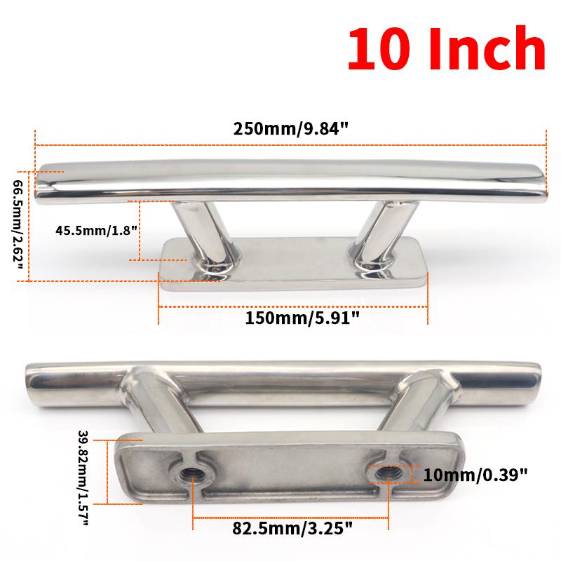 6" 8" 10" Аксессуары для лодок Морские швартовные утки из нержавеющей стали 316 Морские лодки Палубный док Утки Крепеж для яхт