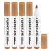3/5Pcs Furniture Repair Kit Patch Paint Pens Wood Furniture Markers Touch Up Wood Filler Sticks for Scratches Wooden Floor Table