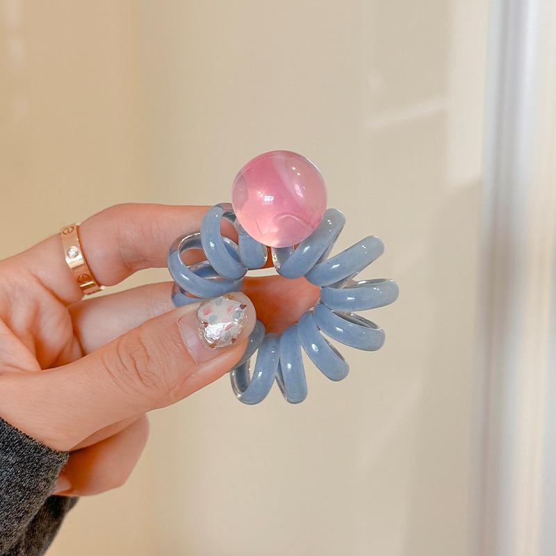 1 шт. желейно-цветная резинка для волос из бисера, высокоэластичная резинка для хвостика, плетеная контрастная повязка на голову, резинка для волос