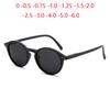 Women Round Nearsighted Sunglasses With Diopters Uv400 Anti-Glare Prescription Sun Glasses For Women 0 -0.5 -0.75 To -4.0