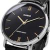 [Casio] CASIO Quartz Men's Watch MTP-VT01L-1B Black x Black Leather Band Overseas Model [Parallel...