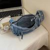 Retro Denim Crossbody Bag American Style Casual Tote Bag Leisure Handbag  Lady