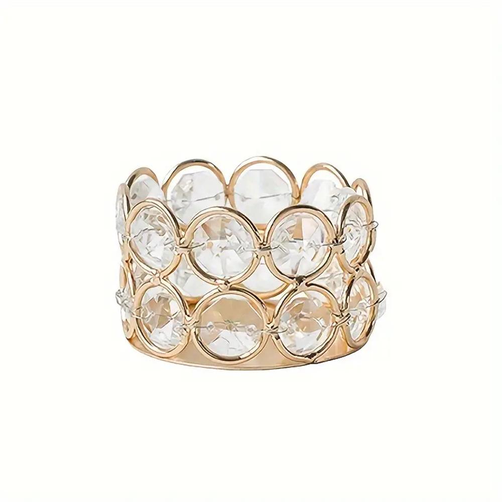 4 шт. серебристо-золотистых хрустальных подсвечника для чайных свечей для дома, стола, спальни, центрального элемента, свадьбы, семейного праздника, декора, креативных подарков