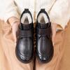 The First Layer of Cowhide Winter Mother Cotton Shoes Genuine Leather Wool In the Elderly Short Boots Velvet Warm Non-slip Grandma Women's Shoes
