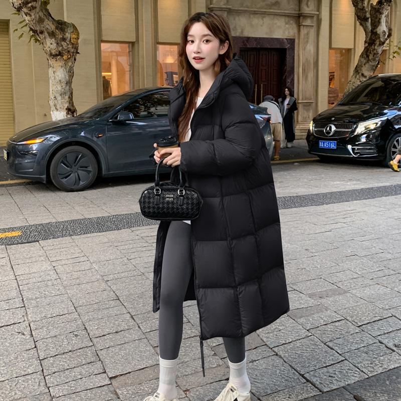 Autumn Winter Thicken Warm Parka Women Casual Sweety Solid Color Big Pocket Loose Long Hooded Coat Jackets Outwear