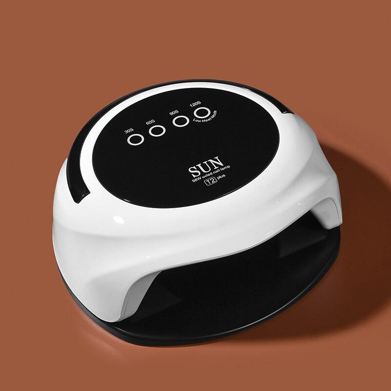 Professional Red Light Nail Art Lamp 98W LED Phototherapy Light Gel Lacquer Dryer Manicure Machine Nail UV Lamp