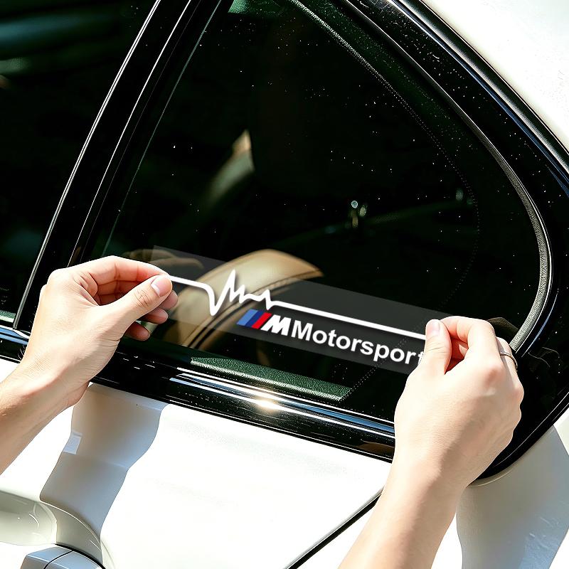 Calcomanías creativas de ventana automóvil, emblemas decorativos BMW F30 F10 E90 F20 E46 E60 X3 X4 X5 X6, accesorios tuning vini hkdf39