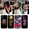 Прозрачный чехол для телефона Apple iPhone 12 11 13 Pro Max mini XS X XR 7 8 Plus SE 2020, чехлы с изображением змеи, цветов и животных