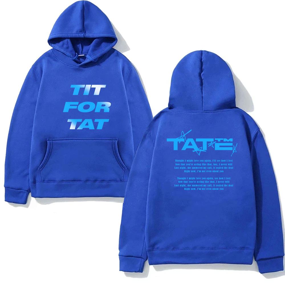 Худи с новым альбомом Tate McRae TITFORTAT на осень/зиму 2025 года, новые гранжевые толстовки, панк одежда с длинным рукавом, пуловеры с капюшоном