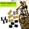 1 Set Presta Valve Adapter & Bike Tire Caps Convert Presta To Bike Pump Adapter for Pump & Air Compressor Dust-proof & Leak-proof Valve Adapter