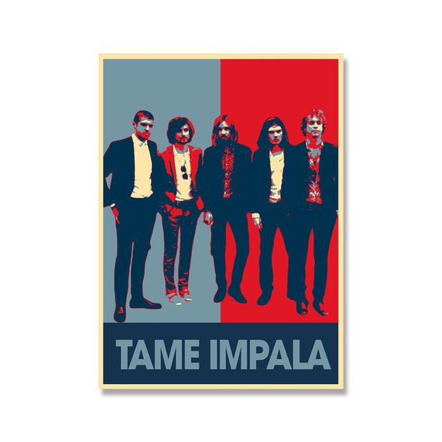 Мода Tame Impala Band Wall Art Печать Плакатов Абстрактная Музыка Рок Человек Обложка Холст Картина Картина Гостиная Спальня Домашний Декор