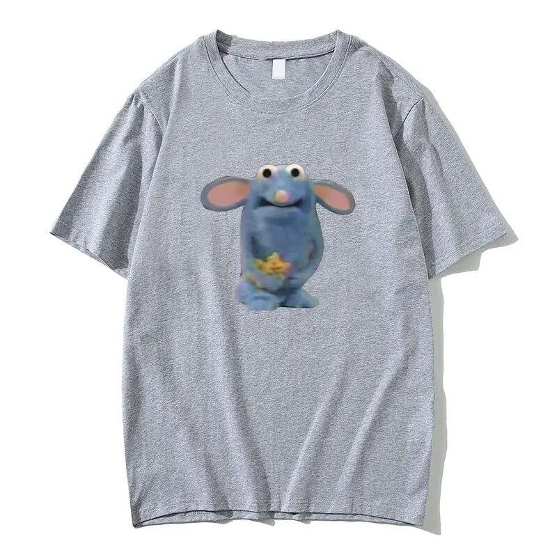 Забавная футболка с принтом Tutter Mouse, милые футболки унисекс, летние женские модные повседневные свободные футболки унисекс, футболки унисекс из 100% чистого хлопка