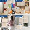 Collapsible Cube Non Woven Fabric Storage Box Home Supplies, Kid Toy Storage Organizer Cabinet Drawer Organization