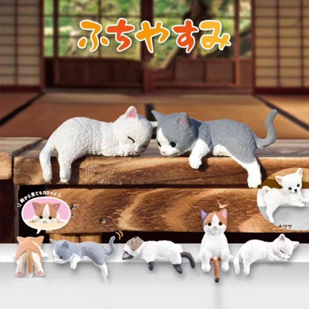 DIY Cat Ornament Car Decoration Cat Refrigerator Sticker High Quality Edge Cat Figurines