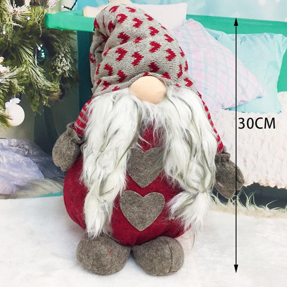 Санта-Снеговик Гном для дома, дома и улицы, украшение, плюшевые рождественские украшения, выдвижная стоячая игрушка, рождественские куклы