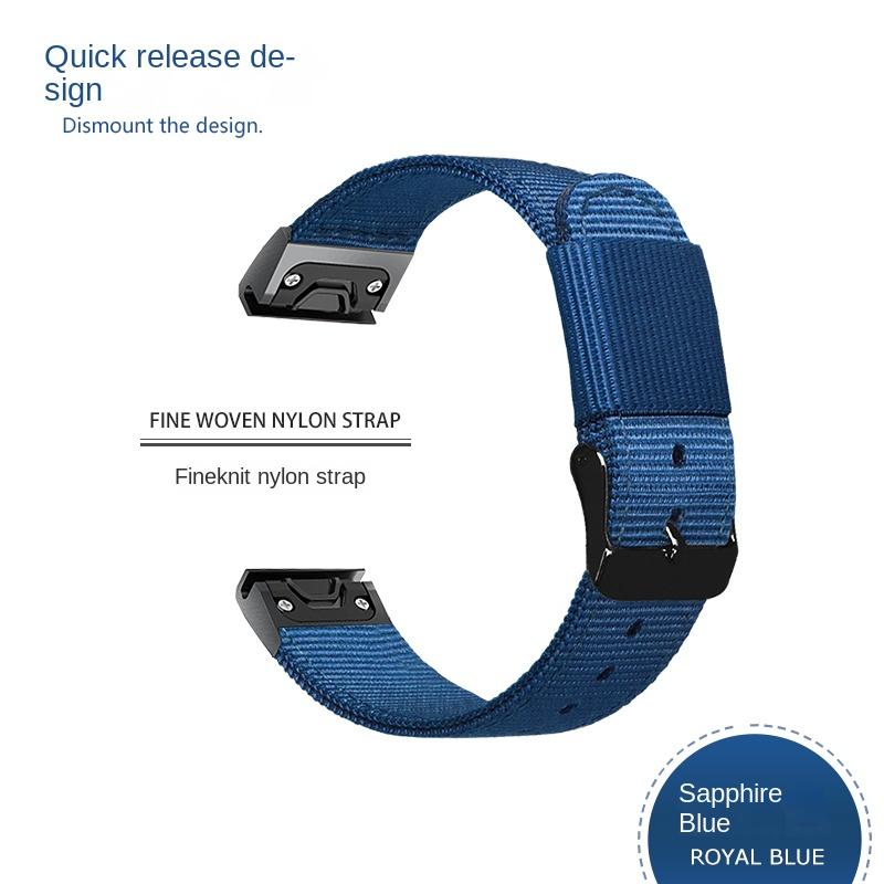 26 22 20 мм нейлоновый ремешок для часов с быстросъемным креплением для Garmin Fenix 7X 7 6 6X Pro 5 5X/5XPlus 3 HR Часы холщовый ремешок Браслет на запястье